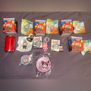 Labubu Mini Keychains and Mini Figurines